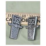 Pair of 1965 Ford Thunderbird 352 emblems