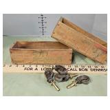 Wood cheese boxes and casters