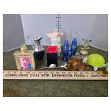 Vintage Avon bottles, post office box and fun