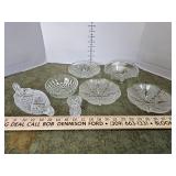 Cut and bubble glass bowls