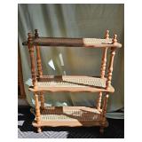 29 x 24 x 9 cained wood Shelf