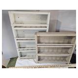 Wood shelf organizers