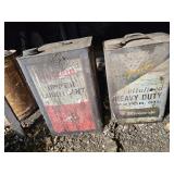 Sinclair and Riverside oil/grease cans