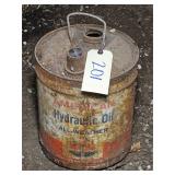 Vintage American Standard hydraulic oil 5 gall can