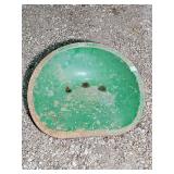 Green tractor seat