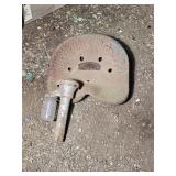 Tractor seat and tractor exhaust