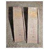 Vintage heavy duty auto ramps