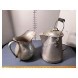 Coffee Pot and Creamer Pitcher