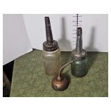 Vintage oil bottles