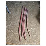 Vintage wood plow implement handles
