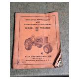 Allis-Chalmers WD 45 OEM original operating manual