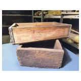 Pepsi crate and handmade wood box