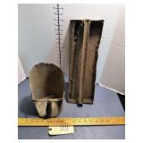 Rustic metal Scoop and Tool tray