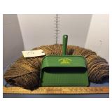 Metal John Deere Dust Pan and Twine