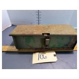 Antique Metal Tractor tool box