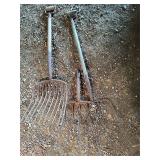 Antique Hay Hand Tools Forks