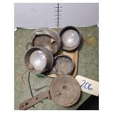 Vintage tractor lights