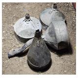 Stainless steel funnels