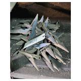 Vintage cultivator tines