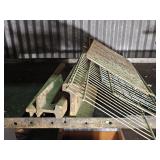 Railroad anvil irons and shelving