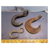 3 Antique Hooks