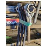 Antique wrenches and tools