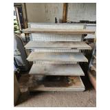48x26x56 vintage grocery store style shelving unit
