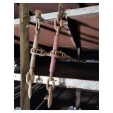 2 Vintage Ratchet Chain Binders