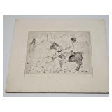 MICHAEL BIDDLE (1934-2013) ETCHING SIGNED