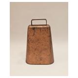 VINTAGE COW BELL STEEL WITH COPPER FINISH