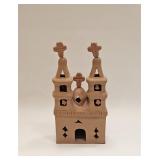 VINTAGE MEXICO TERRACOTTA MISSION CHURCH FOLK ART
