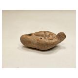 VINTAGE CLAY HEAD SHAPE WHISTLE