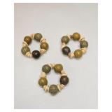 TRIBAL BEADED BONE STONE