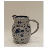 VTG CALIFORNIA PA. 1849 - 1999 PITCHER STONEWARE