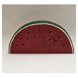 VINTAGE FOLK ART WATERMELON SLICE SIGNED