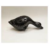 OAXACAN BARRO NEGRO BLACK POTTERY GOOSE FIGURE