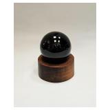 ARTISIAN 3' RICH DEEP BLUE GLASS ORB ON STAND
