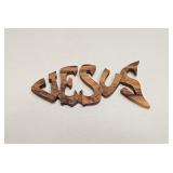 WOOD HAND CUT JESUS DECORATIVE DECOR
