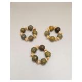 TRIBAL BEADED BONE STONE