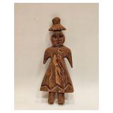 VTG SOUTH AMERICAN FOLK ART WOOD CARVED FIGURE