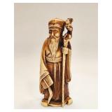 VINTAGE ASIAN BONE CARVED ELDER