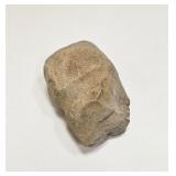 PRIMITIVE GROOVED STONE AXE HEAD