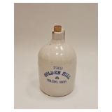VINTAGE MINI CROCK JUG THE GOLDEN HILL TOLEDO OHIO