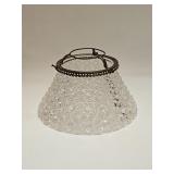 VINTAGE CLEAR GLASS LAMP SHADE