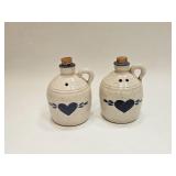 VTG PINEWOOD VALLEY CROCK SALT & PEPPER SHAKERS