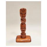 VINTAGE CEADAR WOOD CARVED TOTEM