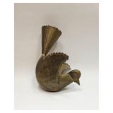 VINTAGE MEXICO TIN DECORATIVE DOVE SCULPTURE