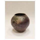 VINTAGE SIGNED JON OAKES RAKU STUDIO VASE