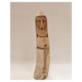 VINTAGE LOG WOOD CARVED SAINT UNSIGNED