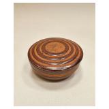 VINTAGE MINI STUDO STONEWARE COVERED TRINKIT DISH